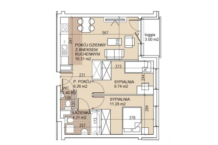 Wrocław, Odolanowska, 3 pokoje 2 łazienki Miejsce postojowe Kom&oacute;rka lok
